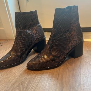 Snakeskin boots